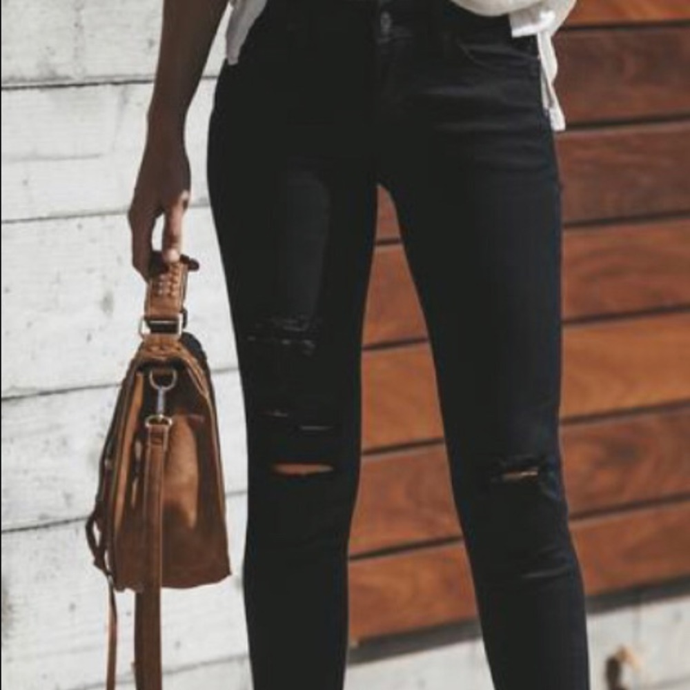 KanCan distressed split ankle denim